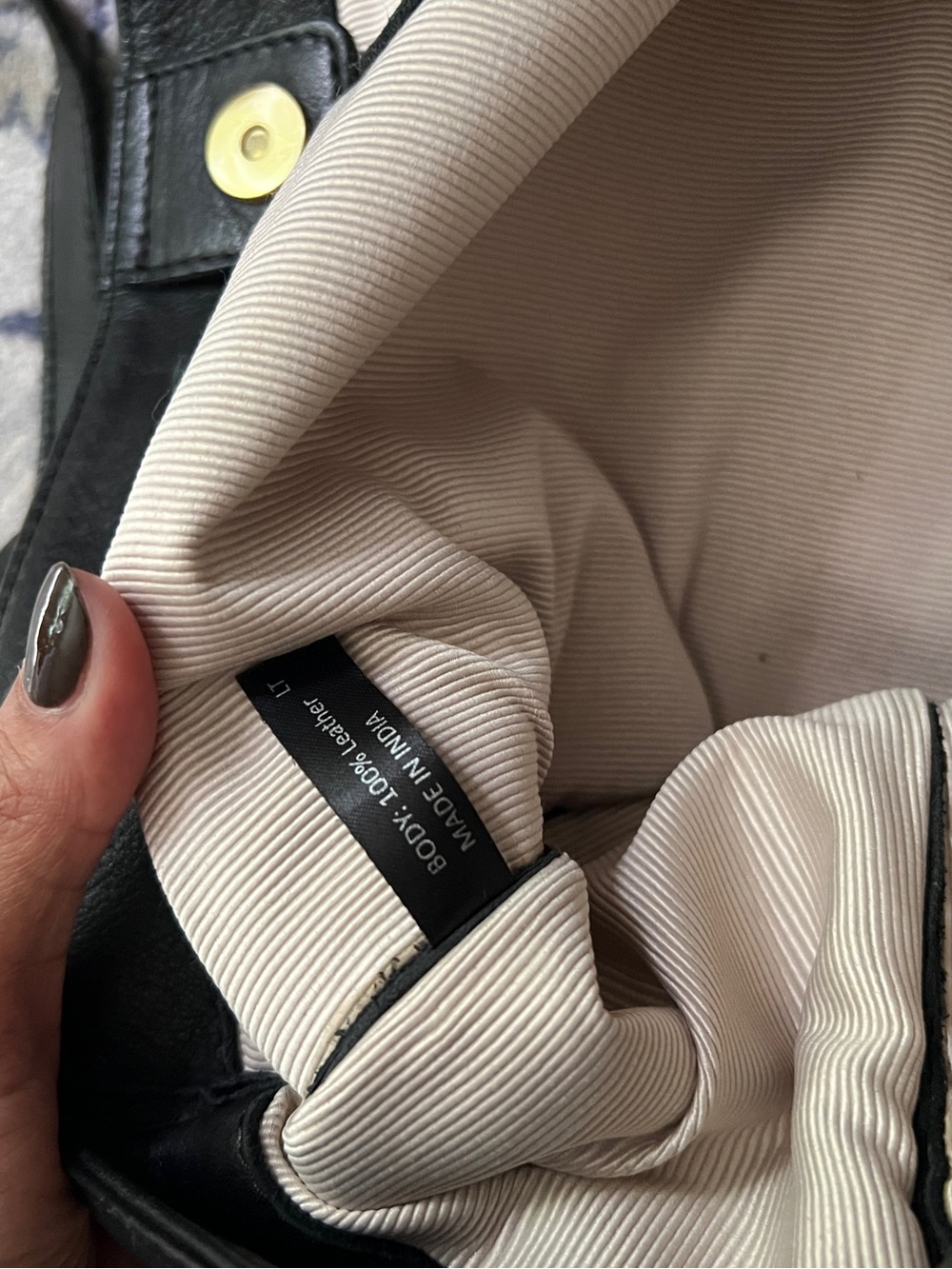 Margot New York Black Leather Tote Bag - Picture 6 of 6